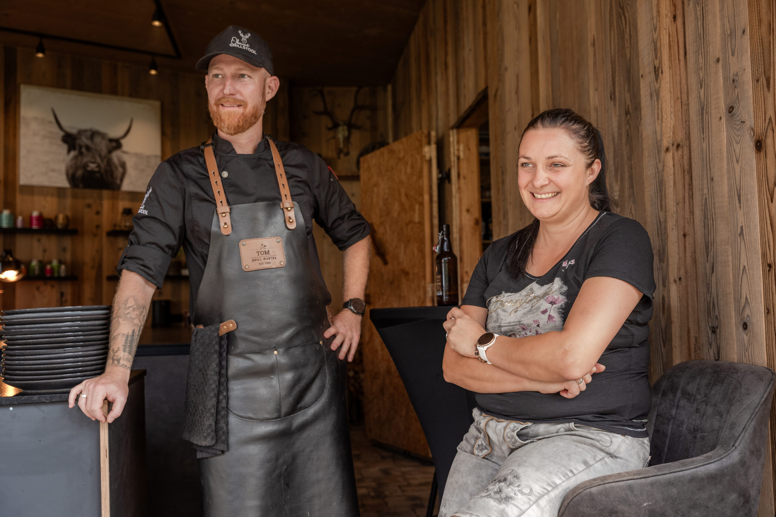 © Edith Danzer  Tom und Irmi im Oberreit Grillstodl 
