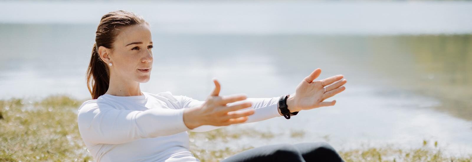 Pilatesflows-Instruktorin © Anna Maria Ebner