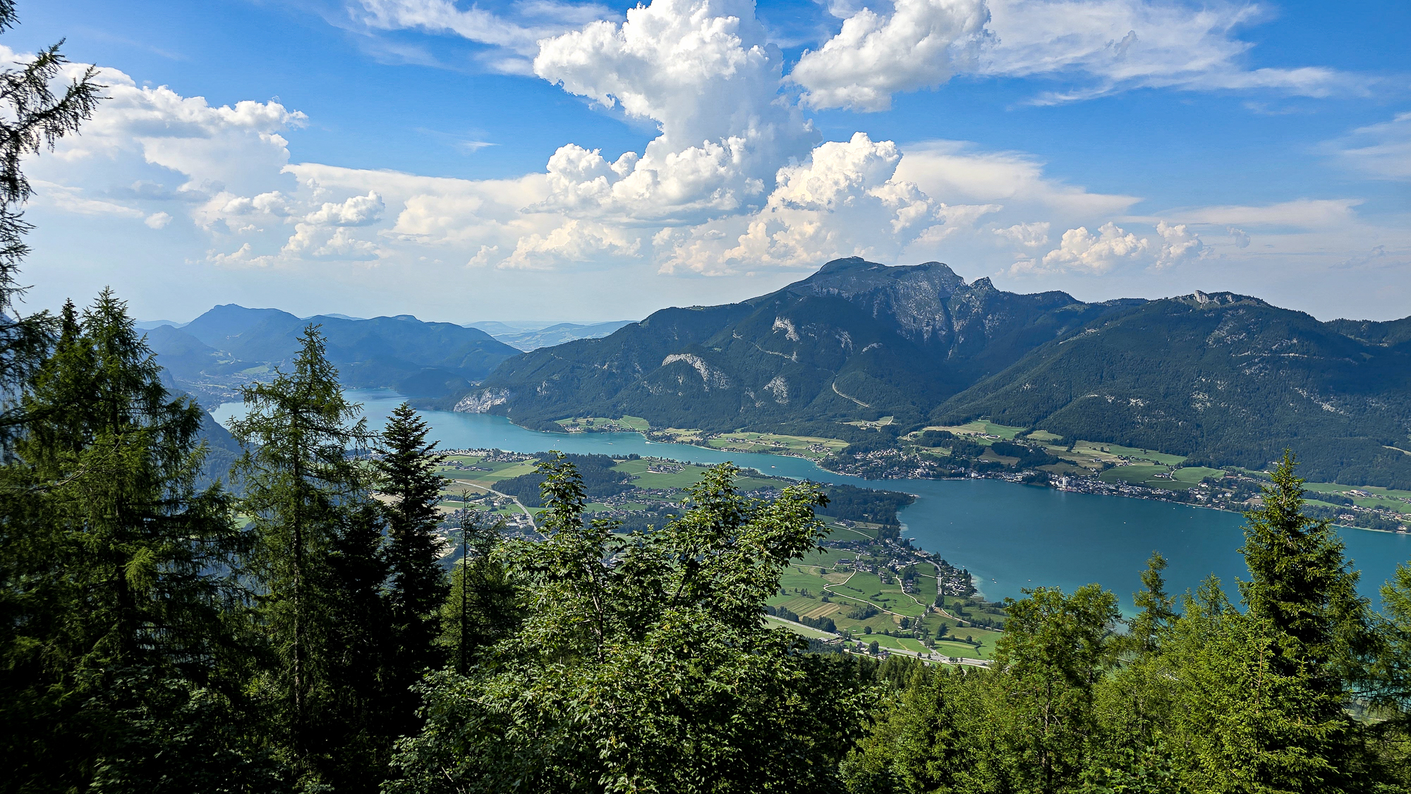 Wolfgangsee-Panorama auf der Bleckwandhütte © Melanie Deisl