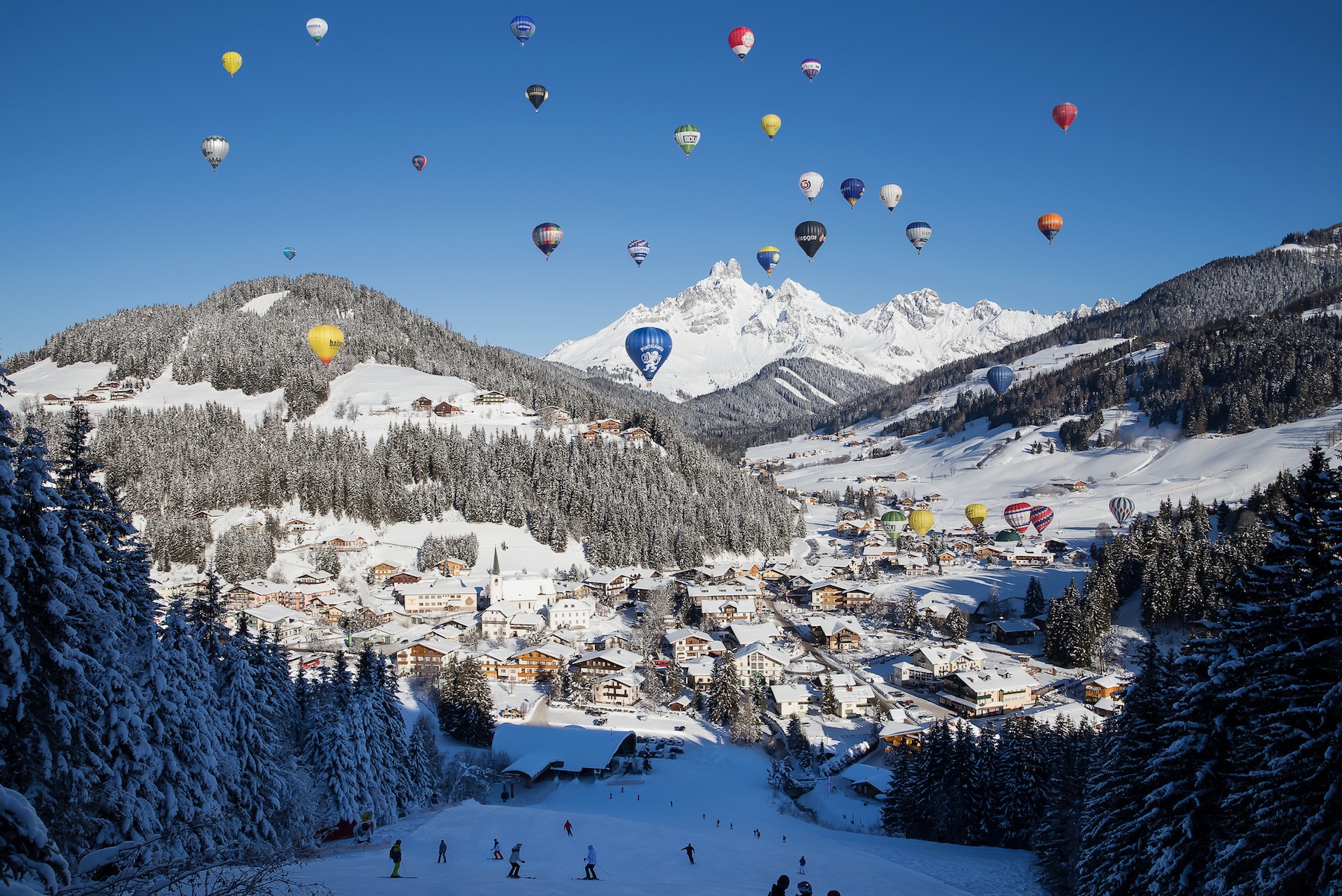 Ballonfahren bei den Heißluftballonwochen in Filzmoos