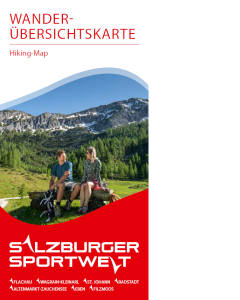 Salzburger Sportwelt Wanderübersichtskarte