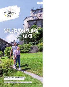 SalzburgerLand Card Opuscolo