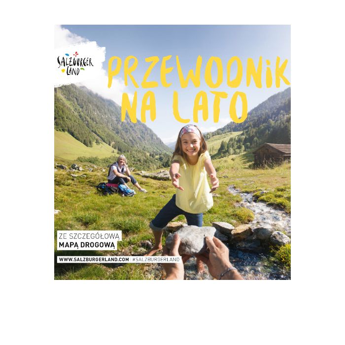 Przewodnik wakacyjny z mapą drogową Ziemi Salzburskiej